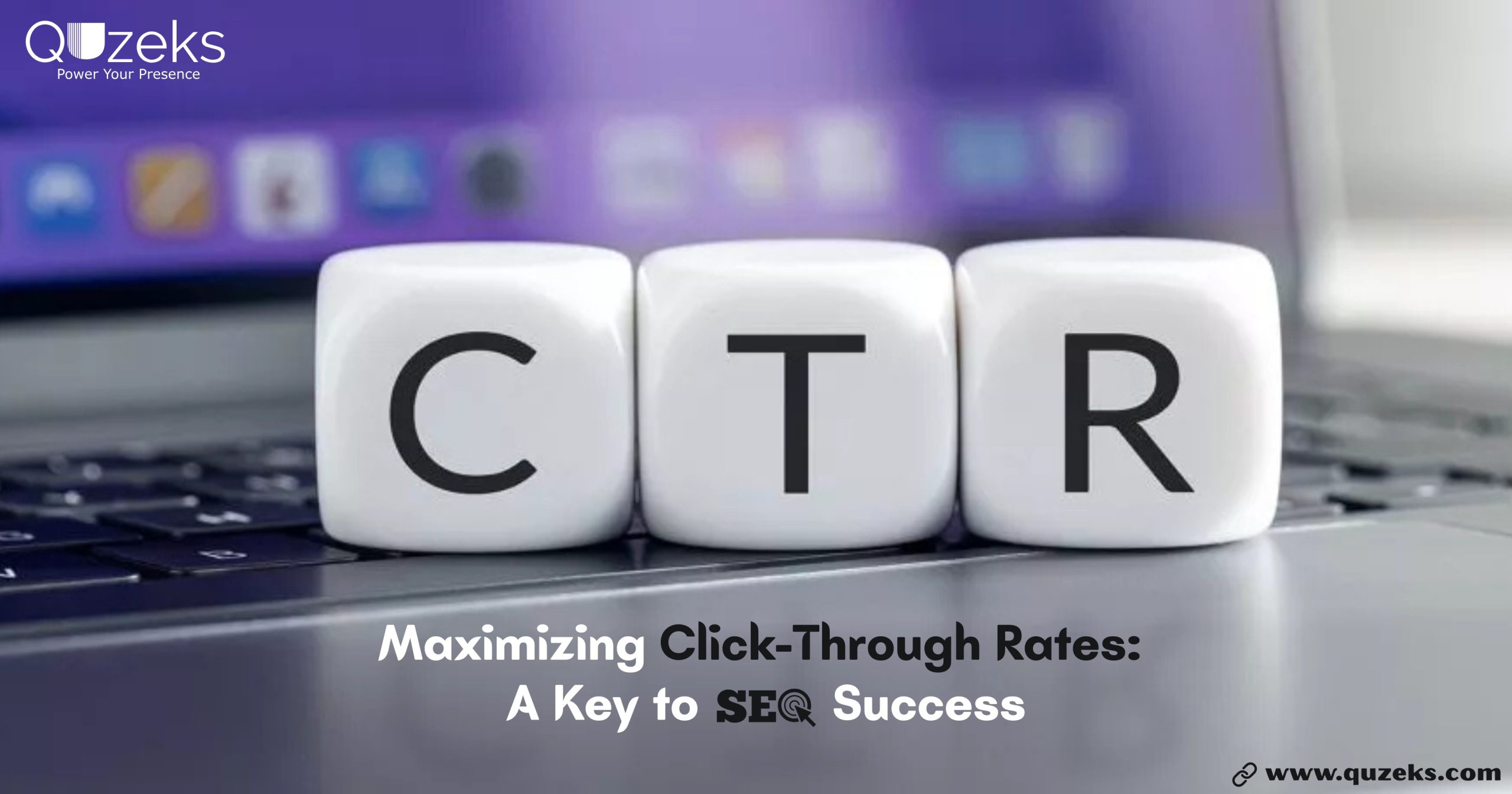 Illustration of a website search result with a highlighted title and increased clicks, symbolizing improved CTR for SEO performance.